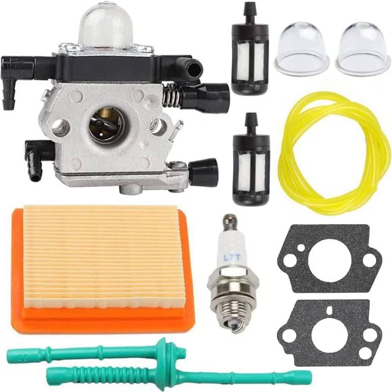 Blmirror Vergaser für MM55 MM55C 4601-120-0600 Ersetzen Sie Den C1Q-S202A Vergaser mit Dem Luftfilter-Kraftstoffleitungs-Tuning-Kit von Blmirror