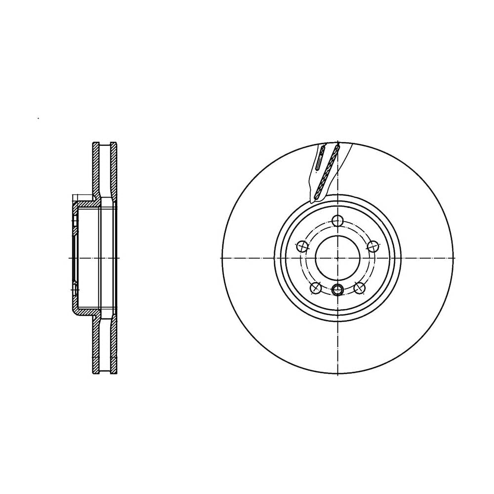 Blue Print ADBP430020 Bremsscheibe, 1 Stück von Blue Print