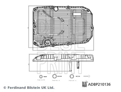 Blue Print Hydraulikfilter, Automatikgetriebe [Hersteller-Nr. ADBP210136] für Mercedes-Benz von Blue Print