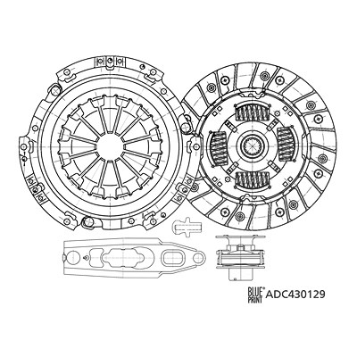 Blue Print Kupplungssatz [Hersteller-Nr. ADC430129] für Mitsubishi, Smart von Blue Print