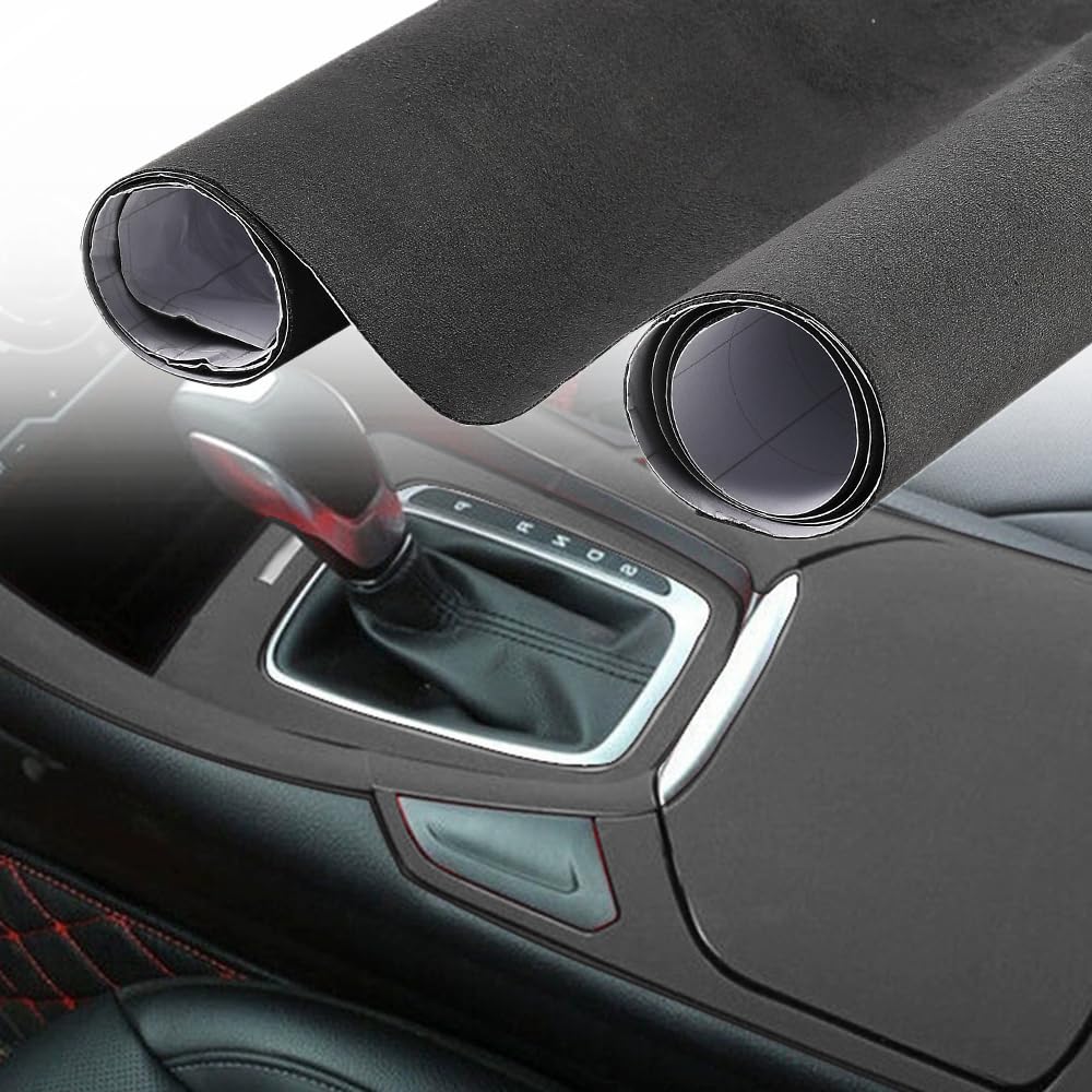 Blueshyhall Autofolie, Mikrofaserstoff Wildlederoptik Autofolie, Microfaser Stoff Folie Selbstklebende mit Luftkanälen, Auto Autofolie Innenraum Stoff Wildleder Velours Folie (Dunkelgrau, 20 x 152 cm) Blueshyhall Autofolie, Mikrofaserstoff Wildlederoptik Autofolie, Microfaser Stoff Folie Selbstklebende mit Luftkanälen, Auto Autofolie Innenraum Stoff Wildleder Velours Folie (Dunkelgrau, 20 x 152 cm) von Blueshyhall