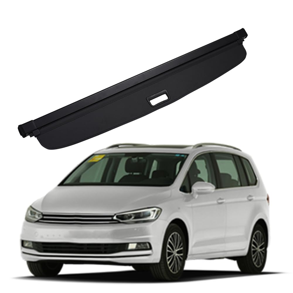 Blueshyhall Laderaumabdeckung Rollo Kompatibel mit VW Touran 2016 +, Kofferraum Schutz Abdeckung Wasserabweisend Kratzfest, Heckklappen kofferraumabdeckung Auto Frachtabdeckungen Cargo Cover Blueshyhall Laderaumabdeckung Rollo Kompatibel mit VW Touran 2016 +, Kofferraum Schutz Abdeckung Wasserabweisend Kratzfest, Heckklappen kofferraumabdeckung Auto Frachtabdeckungen Cargo Cover von Blueshyhall