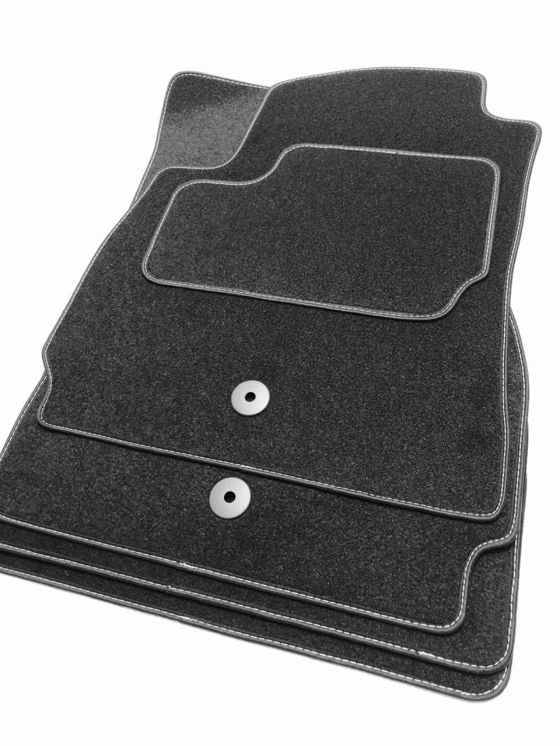 Exzellente Fußmatten Passend für Chevrolet Orlando Automatten Teppiche aus Velours in schwarz von Bluesport