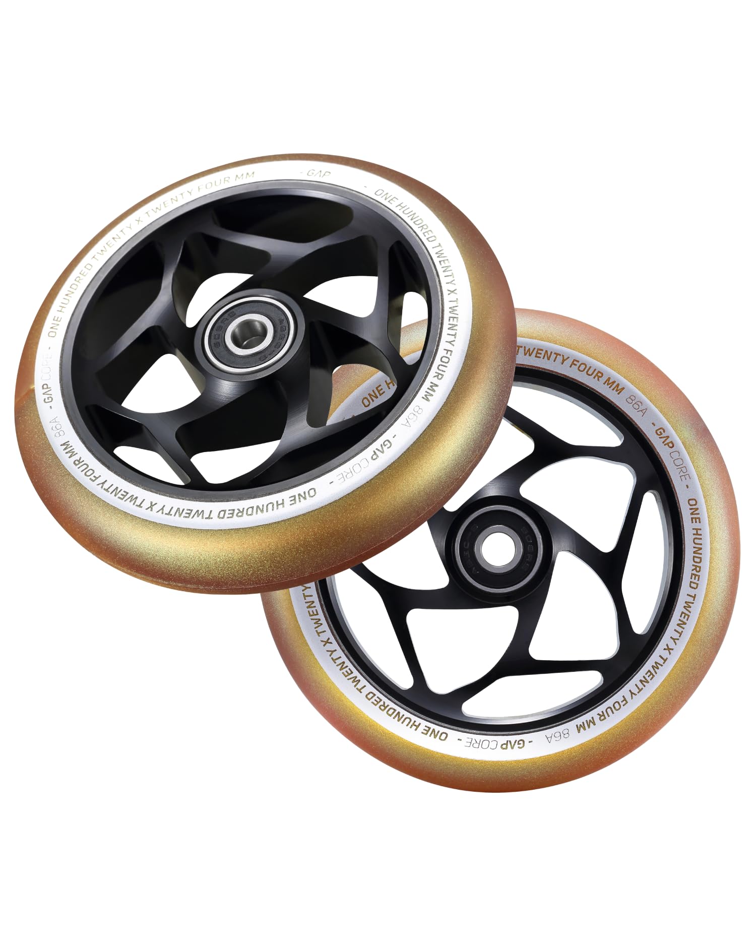 Blunt Gap Core Stunt-Scooter Wheel 120 mm (schwarz/PU Gold) von Envyscooters