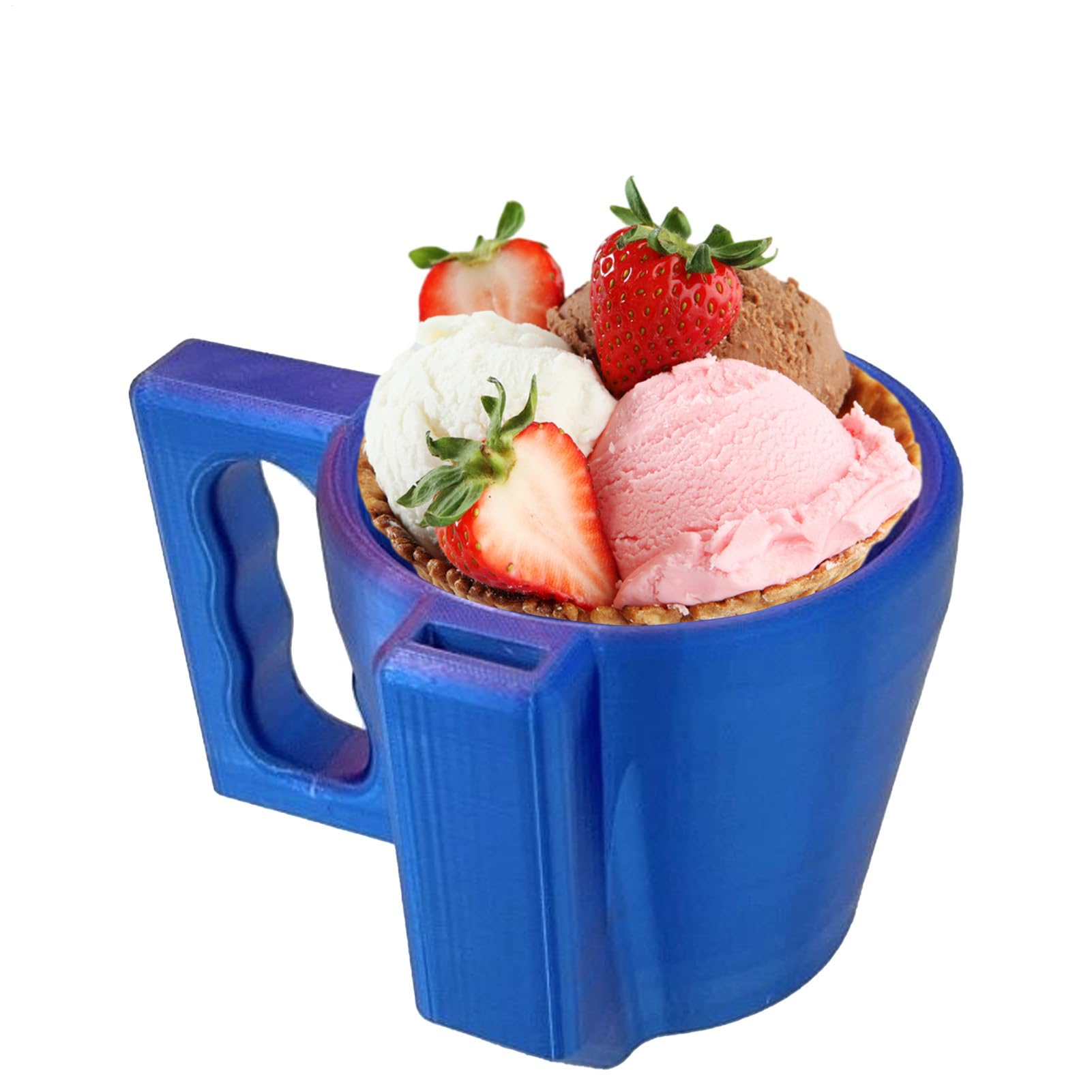 Eiscreme-Frostschutz-Becherhalter, wiederverwendbarer Pint-Becher, Frostschutz-Griff-Halter, rutschfester Griff, Temperaturschutz, 16 x 13 x 10,5 cm, für Reisen, Picknick, Party, Kinder, Restaurant Eiscreme-Frostschutz-Becherhalter, wiederverwendbarer Pint-Becher, Frostschutz-Griff-Halter, rutschfester Griff, Temperaturschutz, 16 x 13 x 10,5 cm, für Reisen, Picknick, Party, Kinder, Restaurant von Bmdjdq