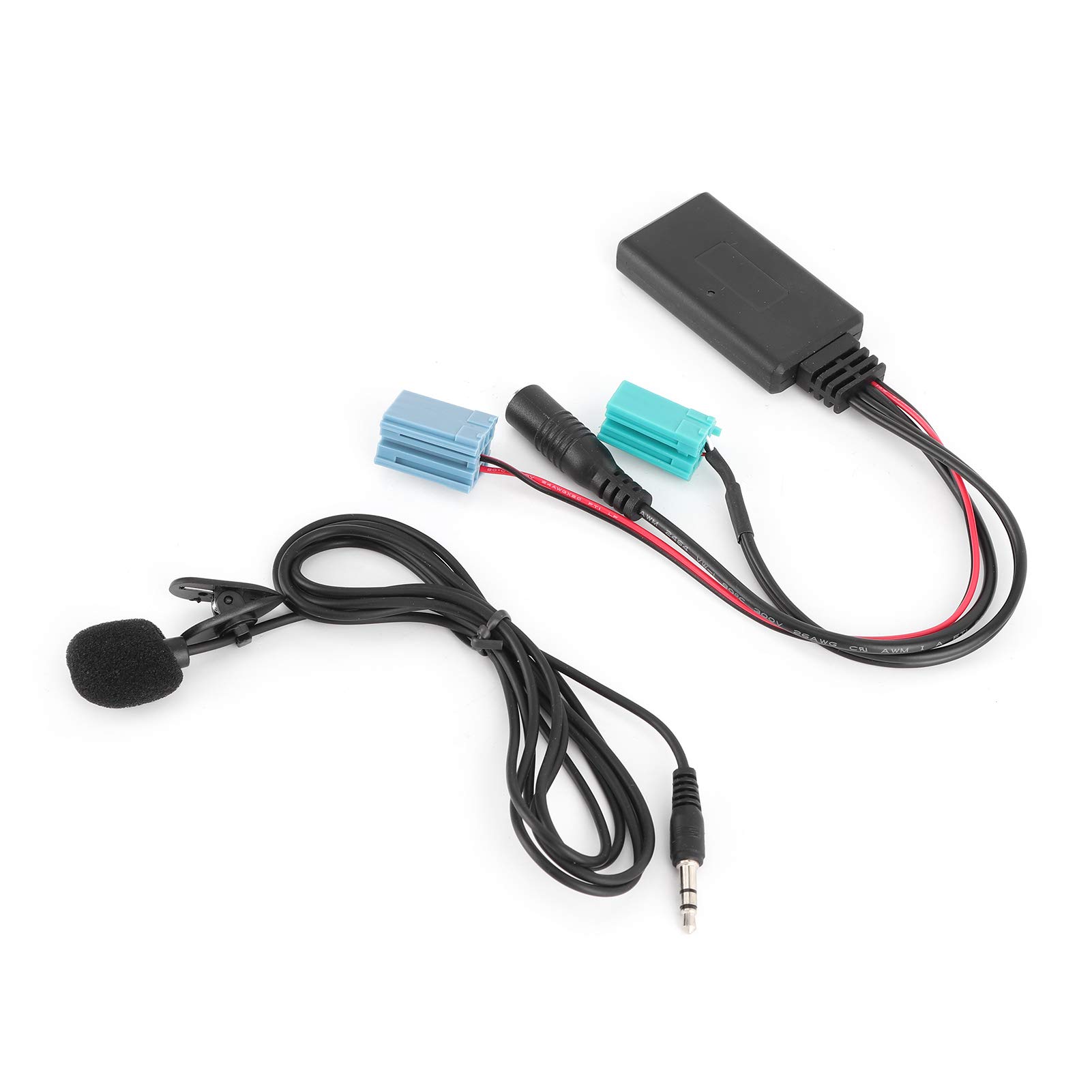 Auto-Audio-Anschluss, 6-poliges Bluetooth-Audiokabel, Autoradio, AUX-IN-Adapter mit Mikrofon, Passend für Clio/Espace/Megane Auto-Audio-Anschluss, 6-poliges Bluetooth-Audiokabel, Autoradio, AUX-IN-Adapter mit Mikrofon, Passend für Clio/Espace/Megane von Bnineteenteam