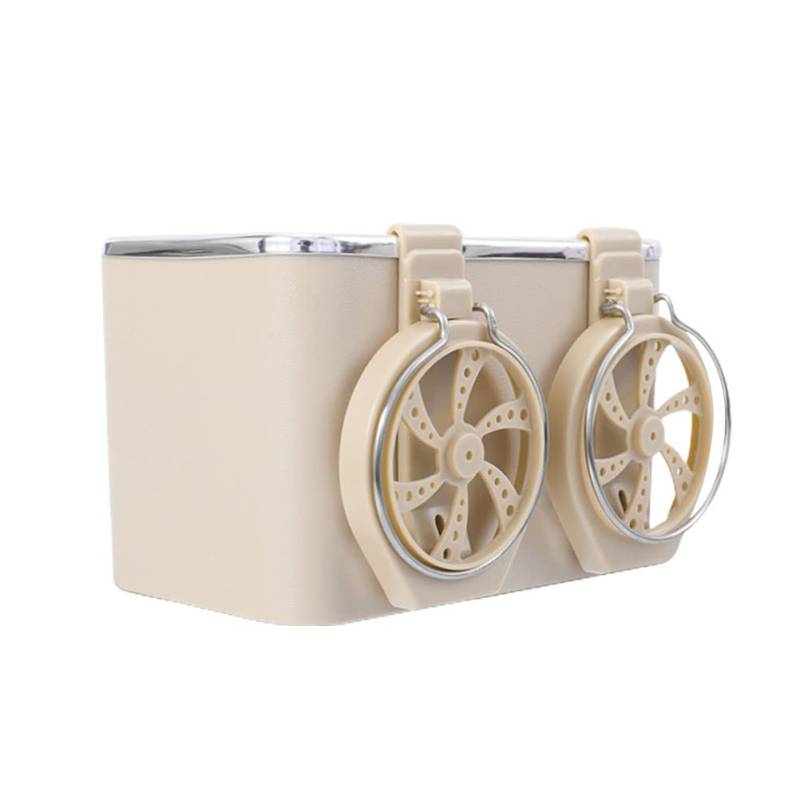 Autoarmlehre Aufbewahrungsbox Tasse Halter Organisator, Multifunktionales Autositzzubehör, Faltbare Auto -Tassenhalter -Tissue -Box, Verstellbarer Gurtauto -Sitzplatzlager (Beige) von Bnineteenteam