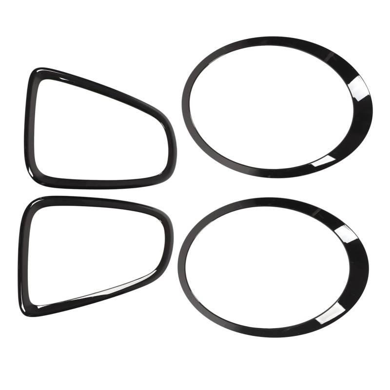 Bnineteenteam Auto Scheinwerfer und Rücklichtabdeckung, 4-teilige Scheinwerfer-Abdeckungsverkleidung Rücklicht Surround Cover Ersatz für Mini R56 R57 R58 R59 S JCW 2007-2015 von Bnineteenteam