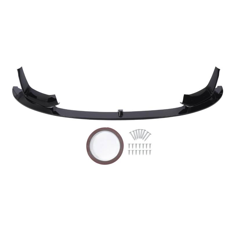 Front Stoßstange Lip Spoiler Splitter Protector, Glänzender Schwarzer Sportlicher Look, Hoher Stärke ABS -Kunststoff, Geeignet für F80 M3 2015 2019 von Bnineteenteam