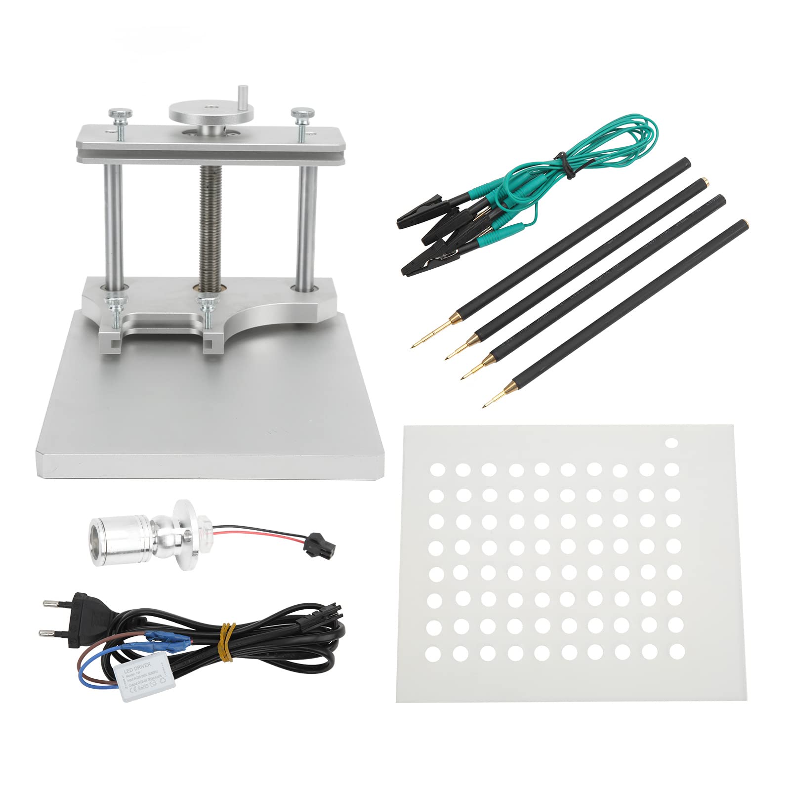 Für BDM-Rahmenset, ECU-Programmier-LED-Rahmen mit 4 Sondenstiften, Set für BDM100-Programmiergerät EU-Stecker 100‑240 V von Bnineteenteam