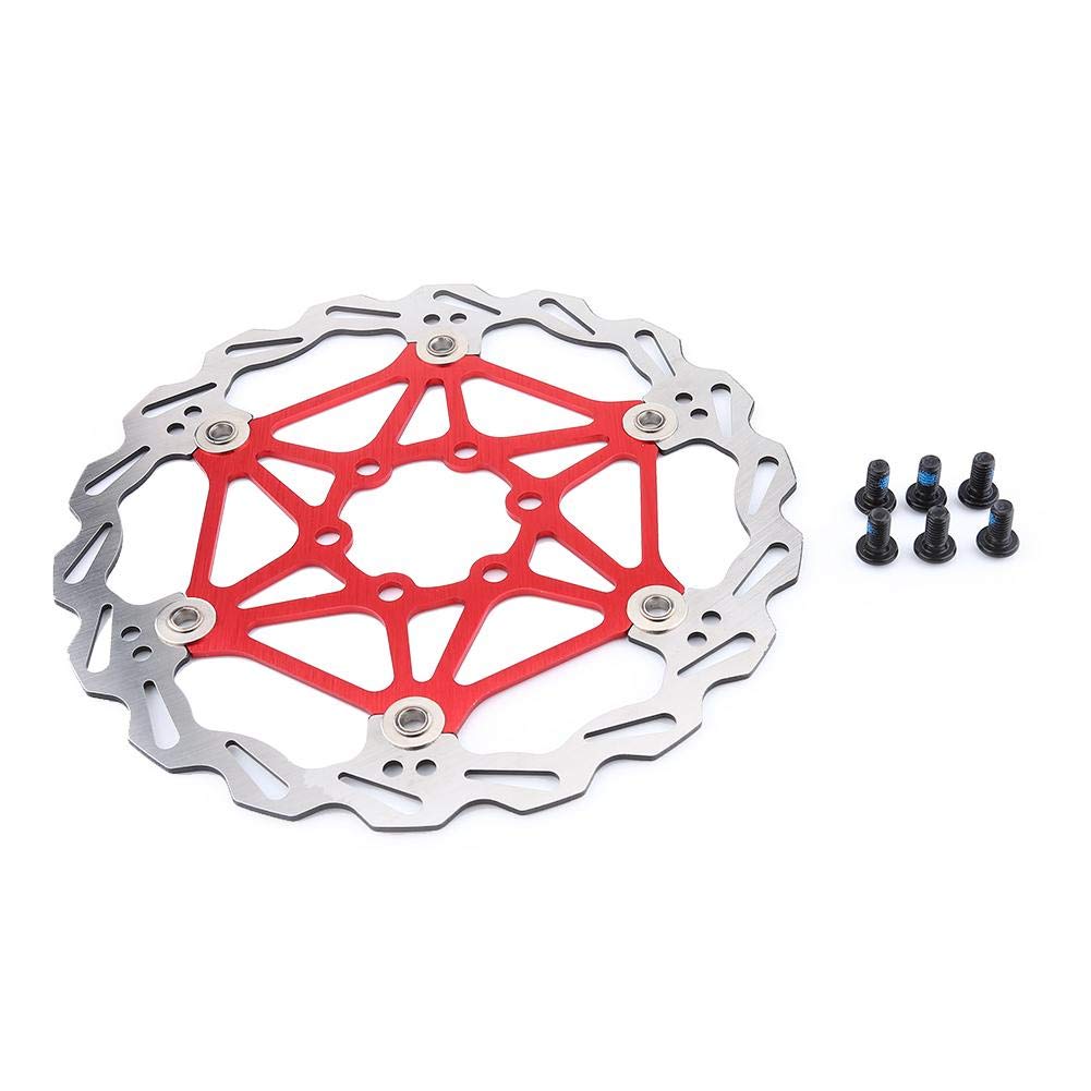 Fahrradbremsscheiben mit Schrauben, vordere Bremsscheiben 160/180203mm Scheibenbremsen für Fahrradmodelle Schwimmende Bremsscheiben Fahrradbremsbeläge (rot 160mm) Fahrrad und Zubehör von Bnineteenteam