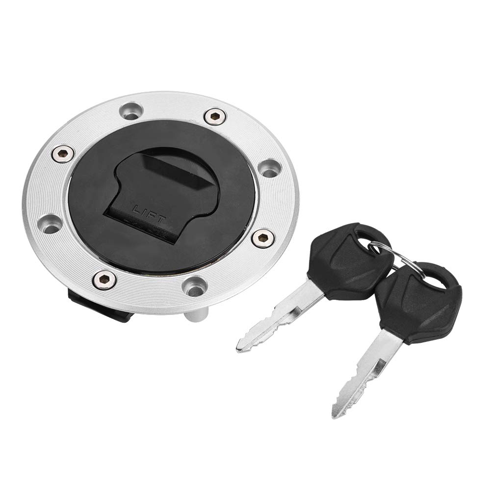 Verriegelungsgaskappe, Kraftstoff-Tankdeckelbedeckung mit 2 Schlüssel für GSXR 600 750 1000 K1 2000-2003 Verriegelungsgaskappe, Kraftstoff-Tankdeckelbedeckung mit 2 Schlüssel für GSXR 600 750 1000 K1 2000-2003 von Bnineteenteam