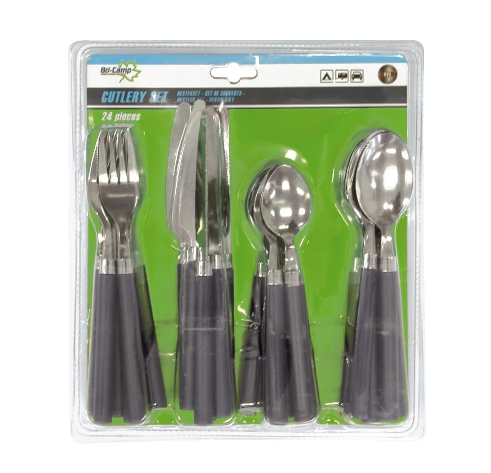 Bo-Camp Edelstahl Besteckset 24-teilig Campingbesteck Camping Besteck Essbesteck Bo-Camp Edelstahl Besteckset 24-teilig Campingbesteck Camping Besteck Essbesteck von Bo-Camp