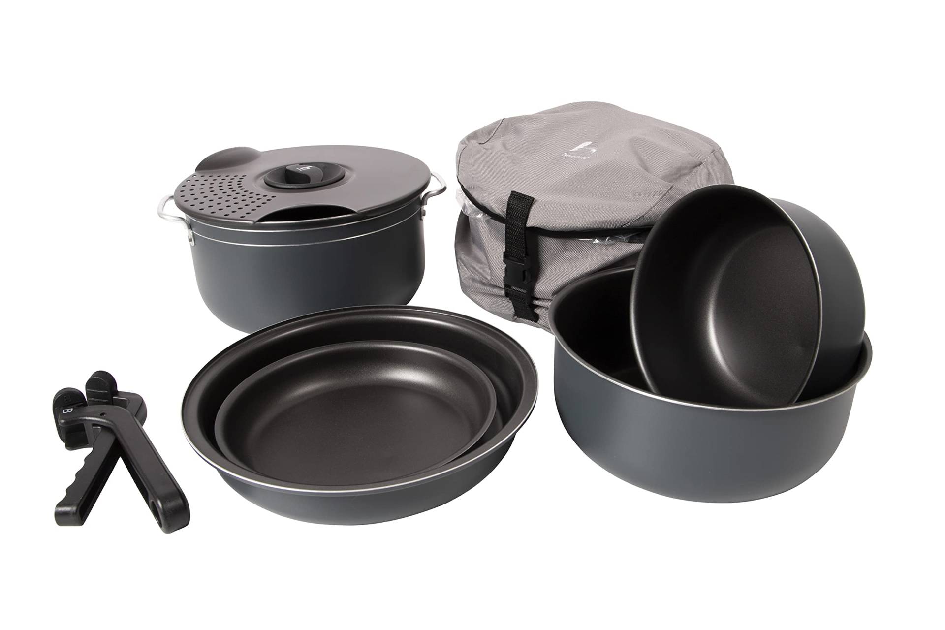 Bo-Camp Kochset Camping Aluminium Trekking Kochgeschirr Alu Topf Pfanne 7-teilig Bo-Camp Kochset Camping Aluminium Trekking Kochgeschirr Alu Topf Pfanne 7-teilig von Bo-Camp