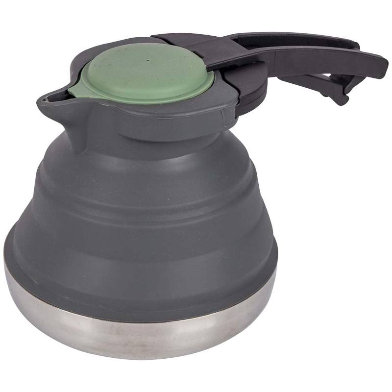 Bo-Camp Küche BC Wasserkocher Silikon/Edelstahl faltbar Blue von Bo-Camp