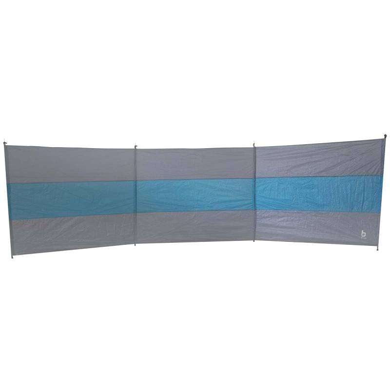 Bo-Camp Camping Windschutz XL Strand Zelt Garten Zaun Sichtschutz groß 500x140 Blau/Grau von Bo-Camp