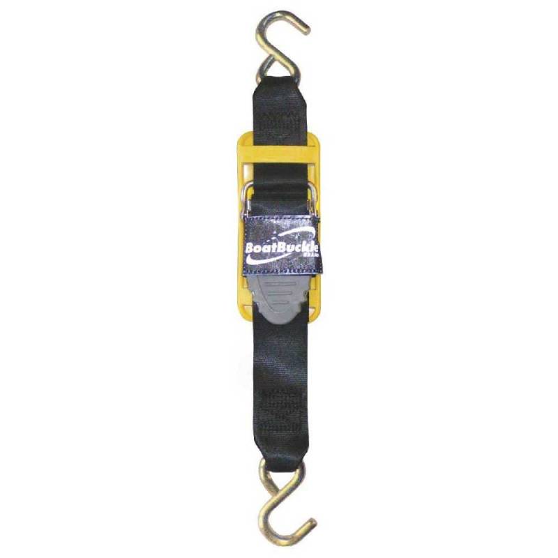 BoatBuckle Pro Series Kwik-Lok Transom Tie-Down (2-Inch x 4-Feet, Black) von BoatBuckle