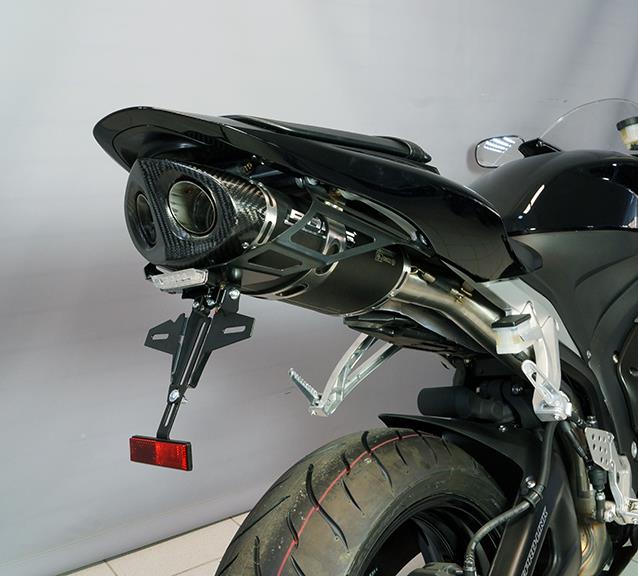 Kennzeichenhalter Bodis Edelstahl schwarz & LED Kennzeichenleuchte Honda CBR 600 RR Bj. 2007-2012 Kennzeichenhalter Bodis Edelstahl schwarz & LED Kennzeichenleuchte Honda CBR 600 RR Bj. 2007-2012 von Bodis