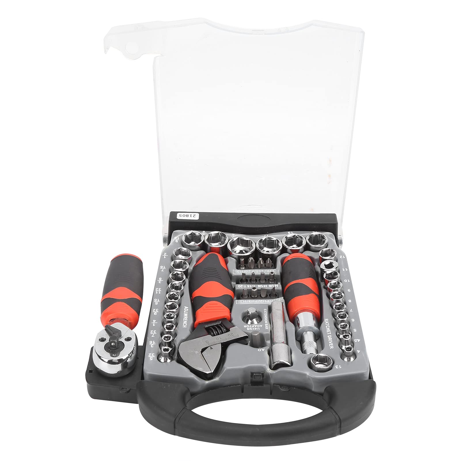 Bognajin 45Pcs Socket Wrench Set, Multipurpose Manual Hardware Repair Tool, Ratchet Bit Set, Made of Excellent Quality Metallic Steel, Suitable for, Electric Bognajin 45Pcs Socket Wrench Set, Multipurpose Manual Hardware Repair Tool, Ratchet Bit Set, Made of Excellent Quality Metallic Steel, Suitable for, Electric von Bognajin