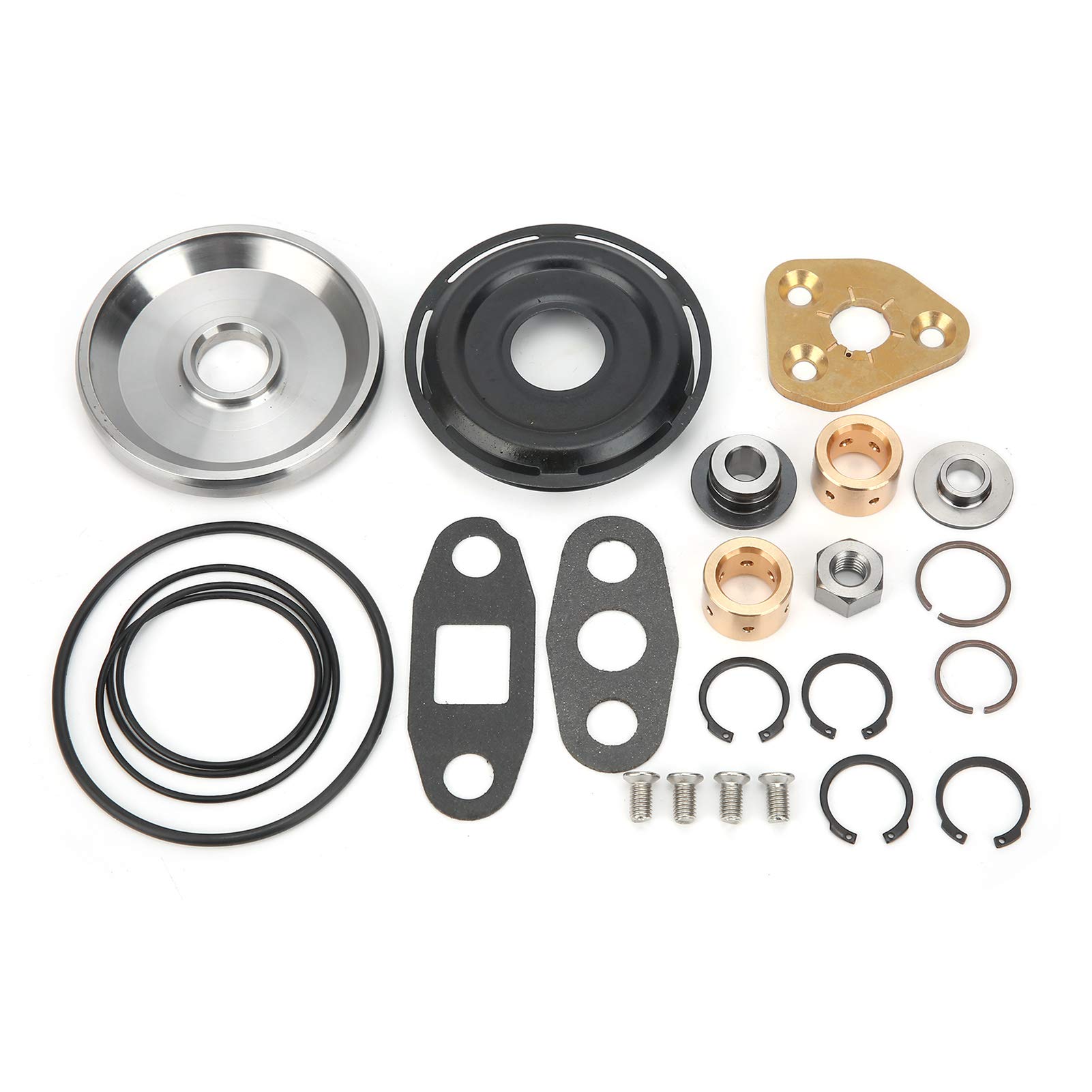Turbocharger Repair Rebuild Kit, Aluminum Stainless Steel Rubber Material, Simple Installation, to Optimal Condition, Fit for H2D WH2D H2C H2B Turbocharger Repair Rebuild Kit, Aluminum Stainless Steel Rubber Material, Simple Installation, to Optimal Condition, Fit for H2D WH2D H2C H2B von Bognajin