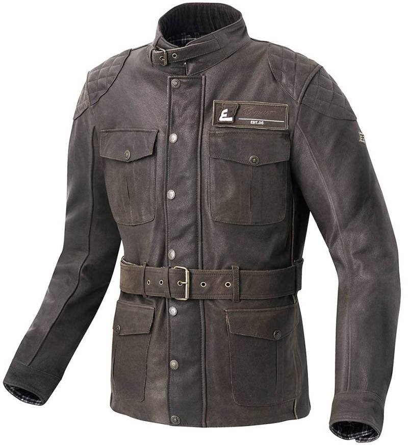 Bogotto Bristol Motorrad Lederjacke, braun, 54 von Bogotto