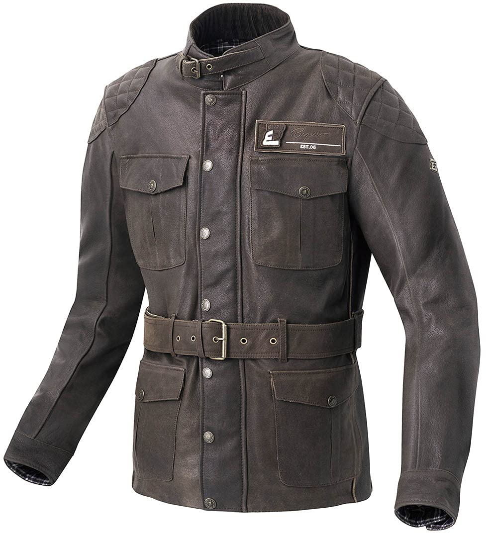 Bogotto Bristol Motorrad Lederjacke, braun, 56 Bogotto Bristol Motorrad Lederjacke, braun, 56 von Bogotto