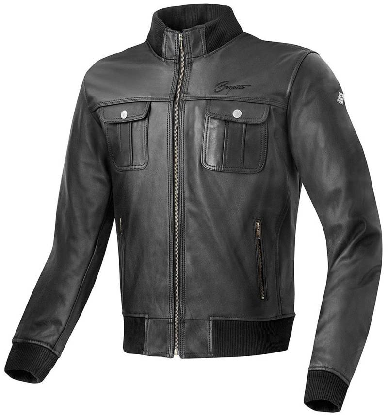 Bogotto Brooklyn Motorrad Lederjacke, schwarz, 50 von Bogotto