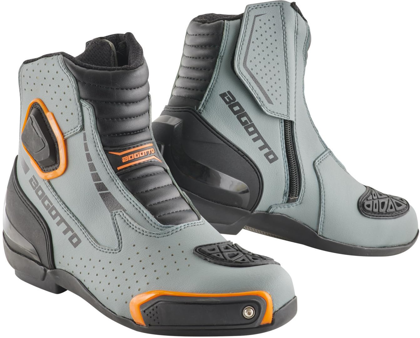 Bogotto Cartagena perforierte Motorrad Stiefel, grau/black/orange, 39 Bogotto Cartagena perforierte Motorrad Stiefel, grau/black/orange, 39 von Bogotto