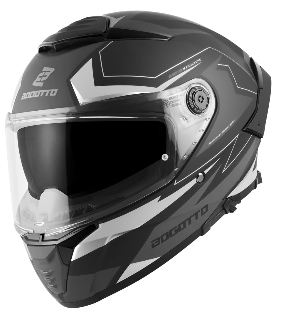 Bogotto FF118 Vilial Helm, schwarz matt/grau, L Bogotto FF118 Vilial Helm, schwarz matt/grau, L von Bogotto
