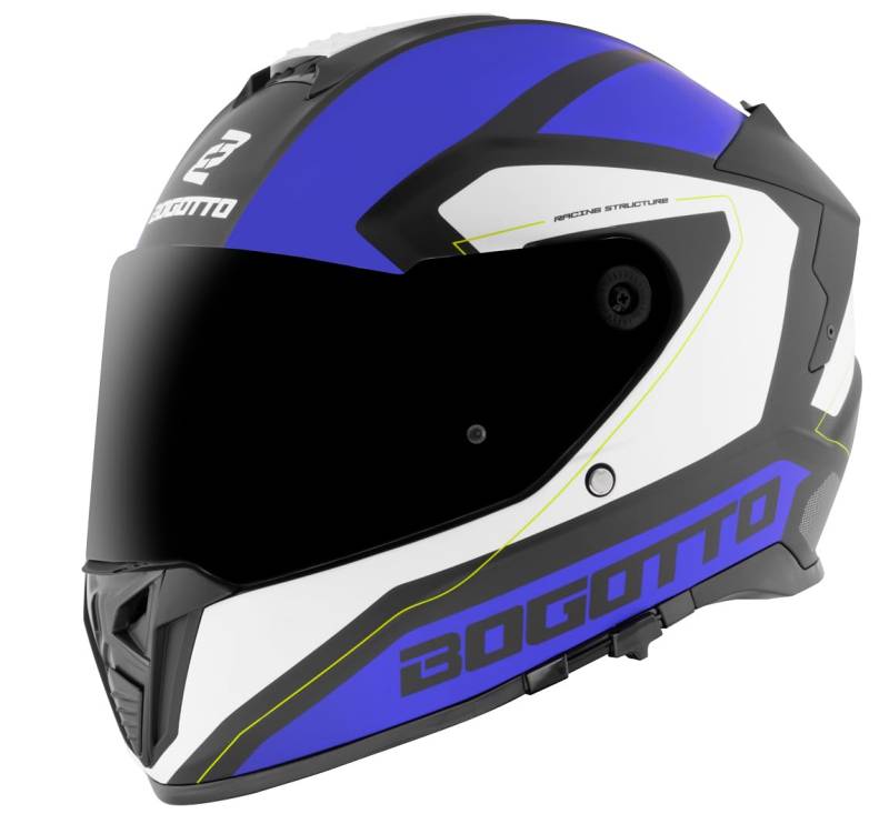 Bogotto FF122 BGT Helm, blau/weiß, XL von Bogotto