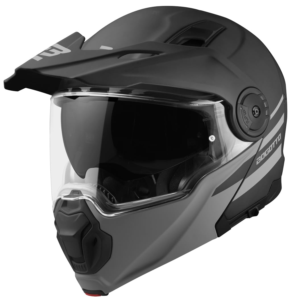 Bogotto FG-102 Duo Fiberglas Klapphelm, schwarz matt, S Bogotto FG-102 Duo Fiberglas Klapphelm, schwarz matt, S von Bogotto