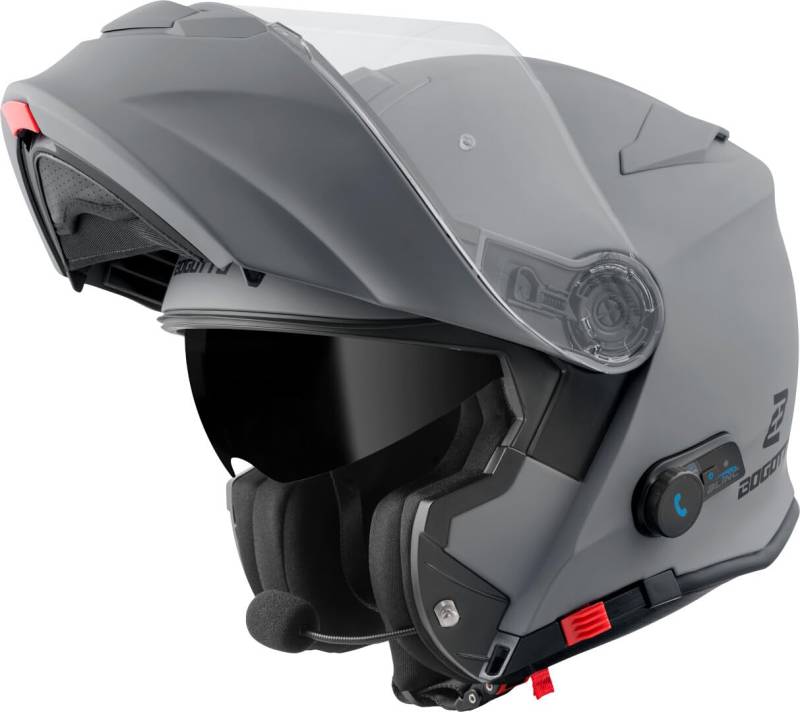 Bogotto H271 BT Bluetooth Klapphelm, grau matt, 2XL von Bogotto