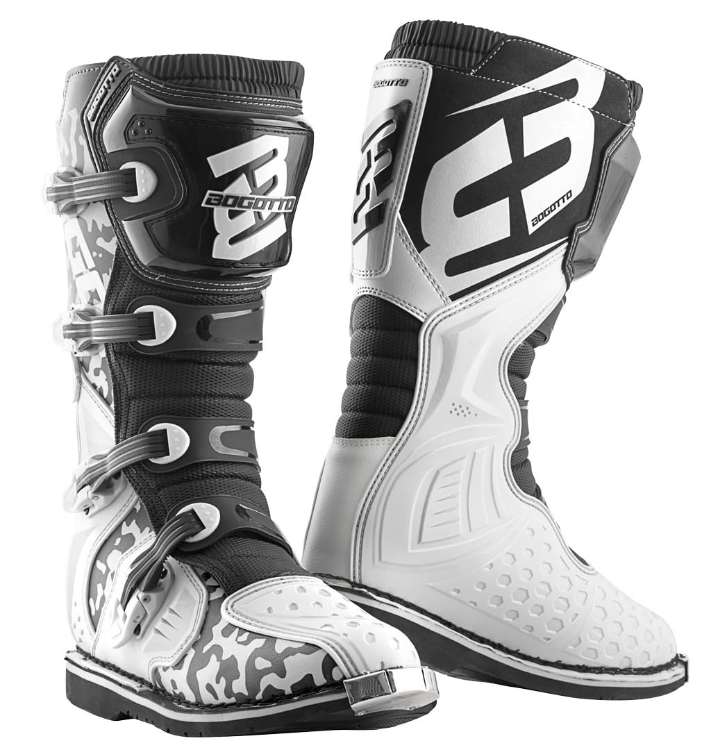 Bogotto MX-3 Camo Motocross Stiefel, schwarz/weiß, 45 Bogotto MX-3 Camo Motocross Stiefel, schwarz/weiß, 45 von Bogotto