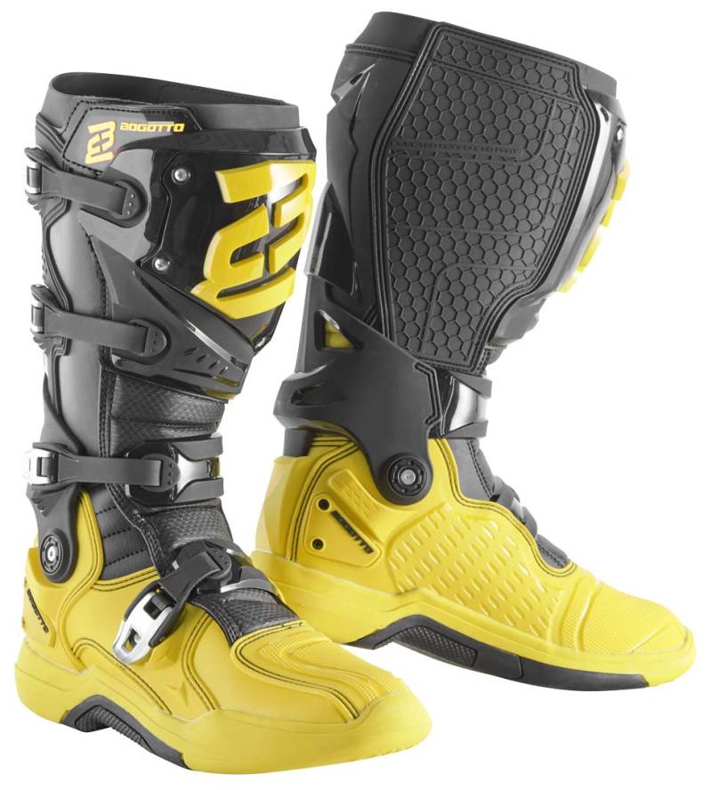 Bogotto MX-7 G Motocross Stiefel, gelb/schwarz, 42 von Bogotto