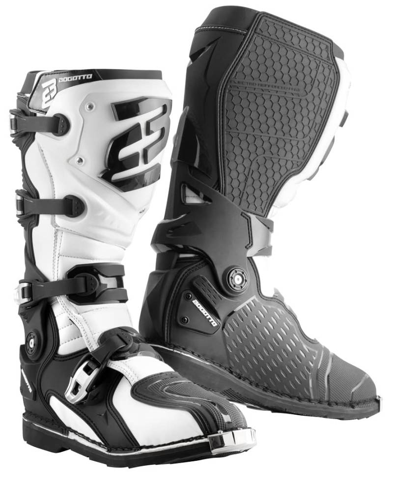 Bogotto MX-7 S Motocross Stiefel, schwarz/weiß, 43 von Bogotto