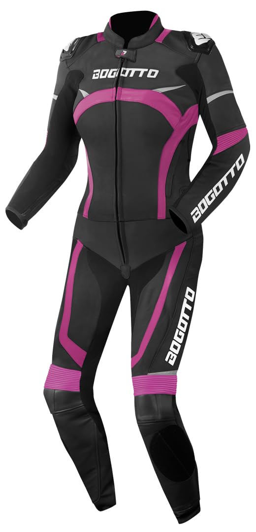 Bogotto Misano 2-Teiler Damen Motorrad Lederkombi, schwarz/fuchsia, 42 Bogotto Misano 2-Teiler Damen Motorrad Lederkombi, schwarz/fuchsia, 42 von Bogotto