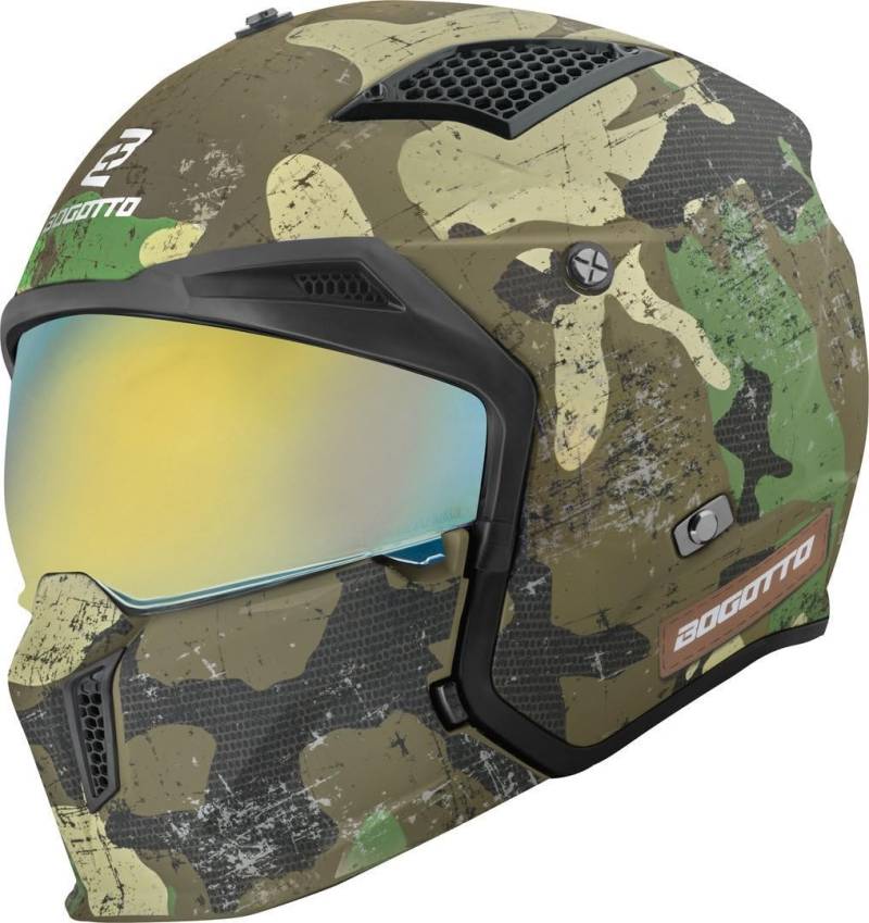 Bogotto Radic Camo 22.06 Helm, grün matt, XL von Bogotto