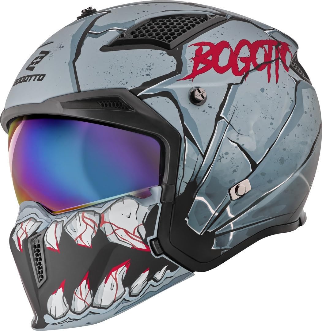 Bogotto Radic Onix 22.06 Helm, grau/schwarz, L Bogotto Radic Onix 22.06 Helm, grau/schwarz, L von Bogotto