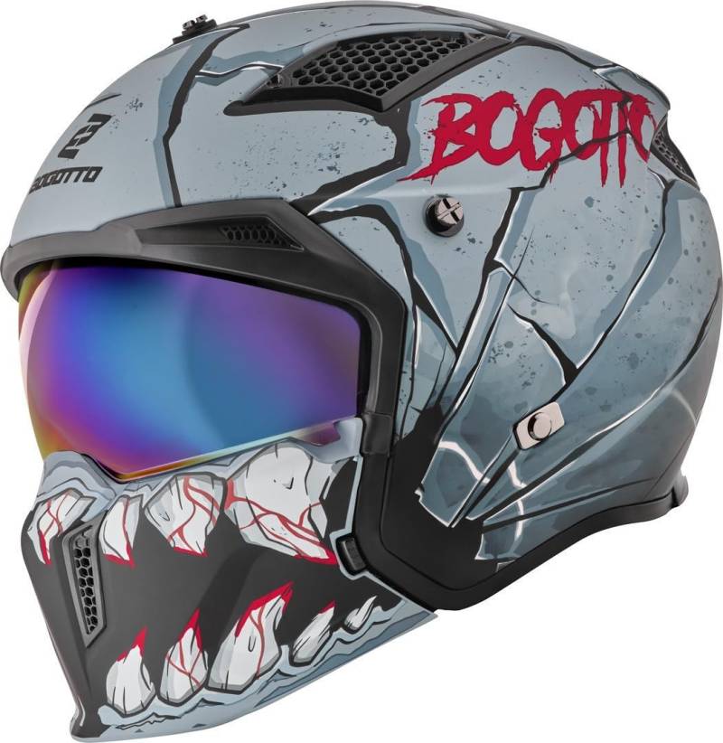 Bogotto Radic Onix 22.06 Helm, grau/schwarz, L von Bogotto