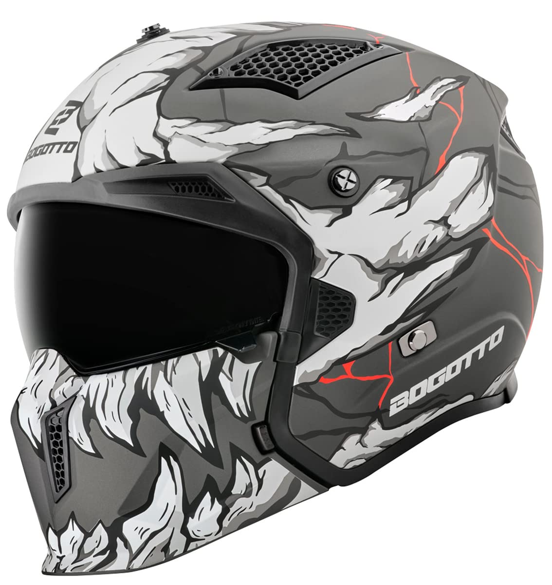 Bogotto Radic Skulash Helm, grau/schwarz, S Bogotto Radic Skulash Helm, grau/schwarz, S von Bogotto