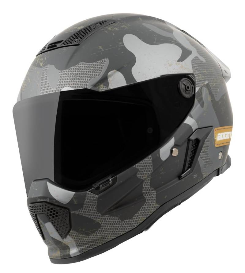 Bogotto Rapto Camo Helm, schwarz matt/grau, L von Bogotto