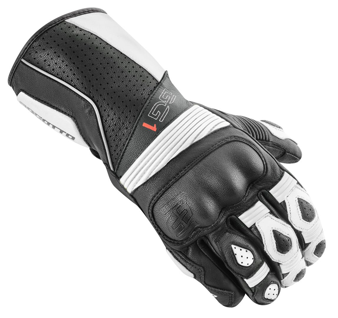 Bogotto Sprint perforierte Motorradhandschuhe, schwarz/weiß, M Bogotto Sprint perforierte Motorradhandschuhe, schwarz/weiß, M von Bogotto