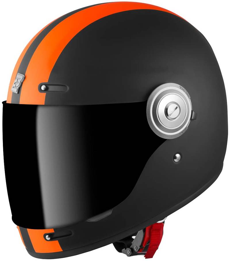 Bogotto V135 D-R2 Helm, schwarz matt/orange, L von Bogotto