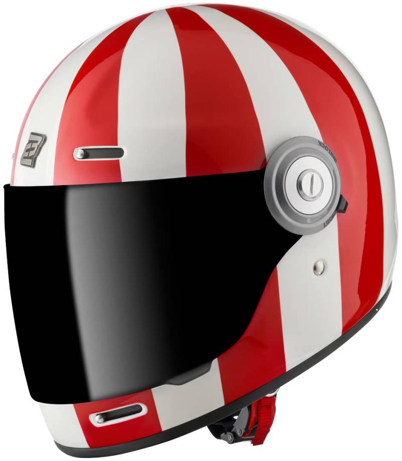 Bogotto V135 T-R3 Helm, rot/weiß, XL von Bogotto