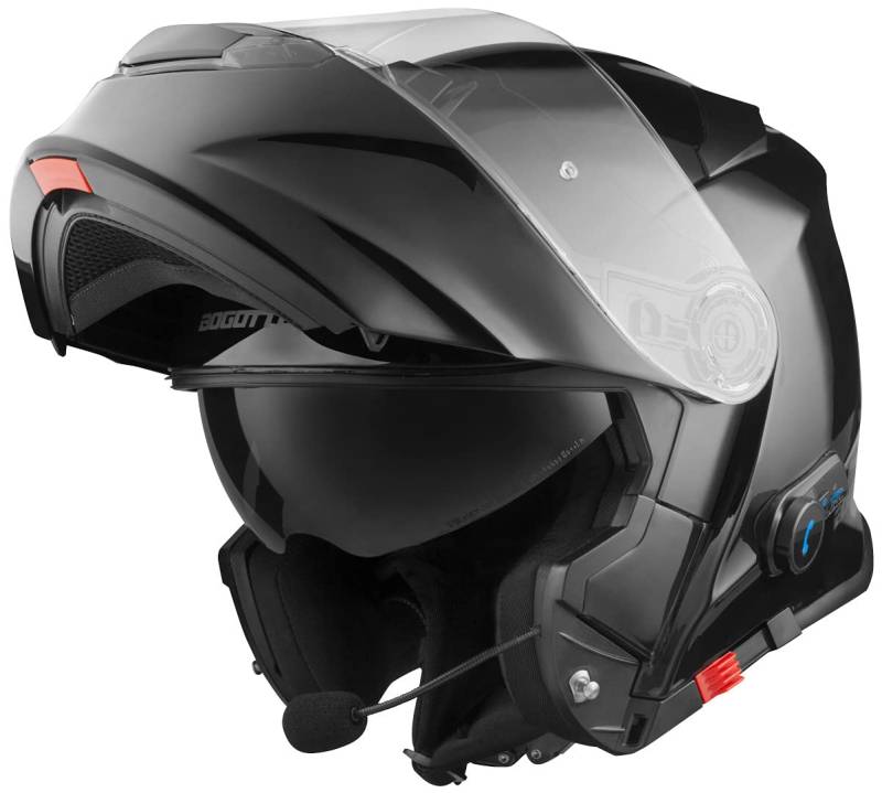 Bogotto V271 BT Bluetooth Klapphelm, schwarz, XS von Bogotto