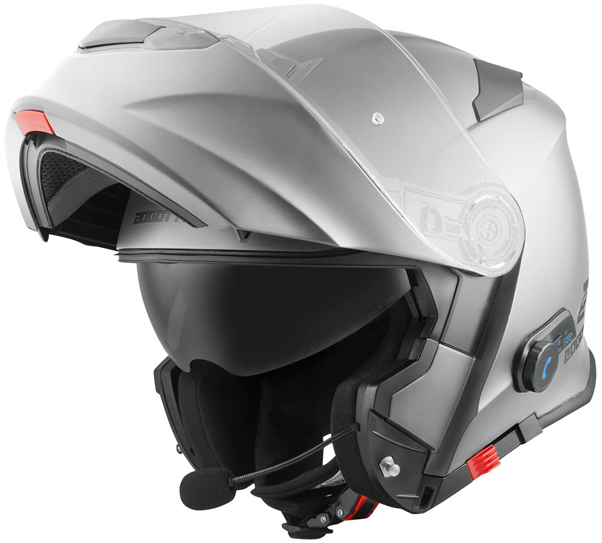 Bogotto V271 BT Bluetooth Klapphelm, silber, S Bogotto V271 BT Bluetooth Klapphelm, silber, S von Bogotto
