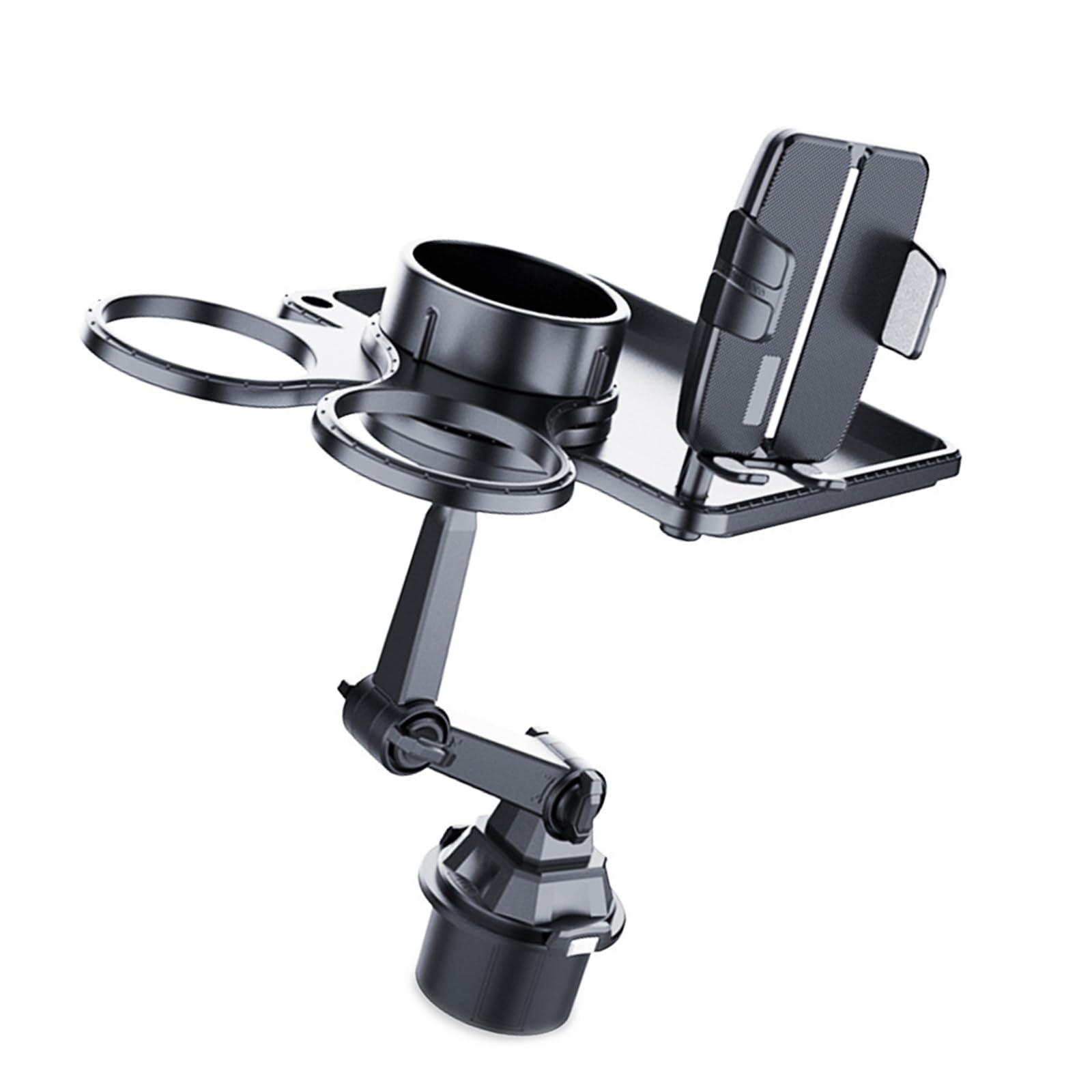 2 In 1 Auto Cupeholder Telefonständer Erweiterbarer Basis 360-Grad Rotation Hals Hält 4 Bis 7 Zoll Smartphones Und Verschiedene Flaschen 2 In 1 Auto Cupeholder Telefonständer Erweiterbarer Basis 360-Grad Rotation Hals Hält 4 Bis 7 Zoll Smartphones Und Verschiedene Flaschen von Bokcztml