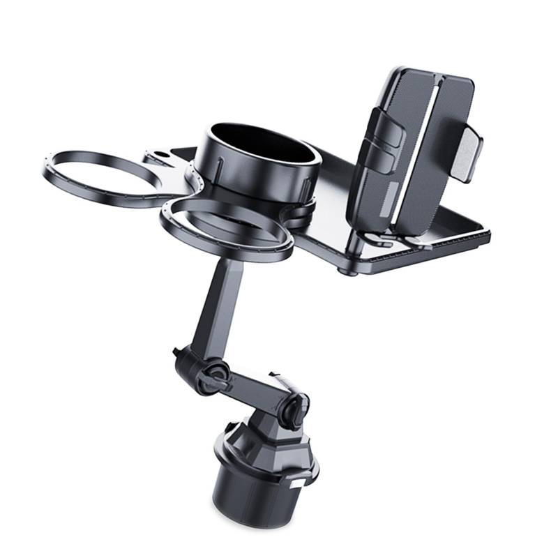2 In 1 Auto Cupeholder Telefonständer Erweiterbarer Basis 360-Grad Rotation Hals Hält 4 Bis 7 Zoll Smartphones Und Verschiedene Flaschen von Bokcztml