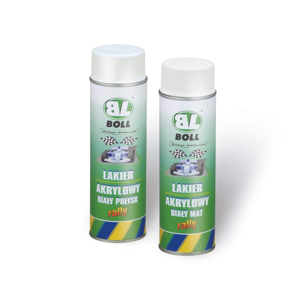 Boll 500 ml Acryllack Weiss MATT Spray Spraydose schnell trocknend 0010126 von Boll
