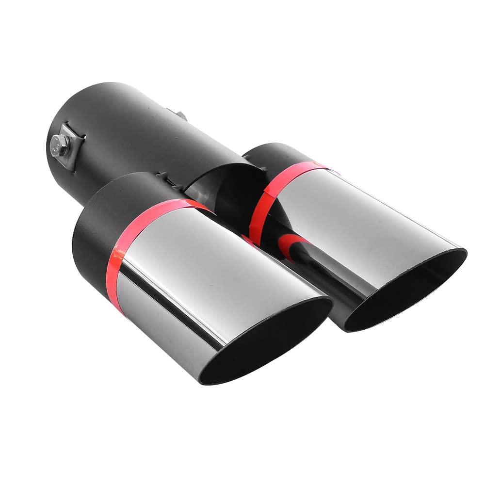 Auspuffblende Doppelrohr Endrohr Edelstahl Auto Endrohrblenden Auspuffendrohr Auspuffrohr Tuning Universell Schalldampf Blende Sport Rund Chrom Auspuffspitzen Auspuffblende Doppelrohr Endrohr Edelstahl Auto Endrohrblenden Auspuffendrohr Auspuffrohr Tuning Universell Schalldampf Blende Sport Rund Chrom Auspuffspitzen von Boloromo